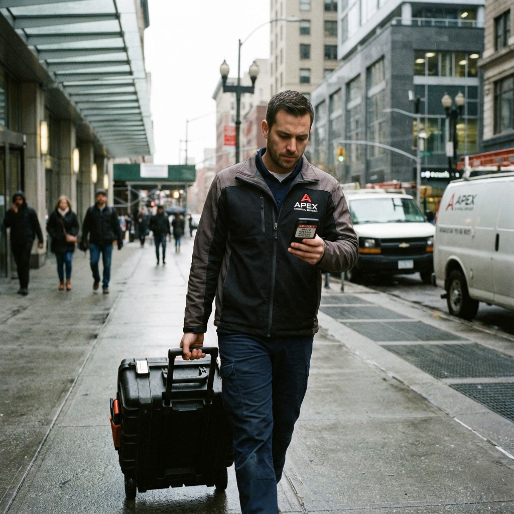 Technicien en intervention d'urgence