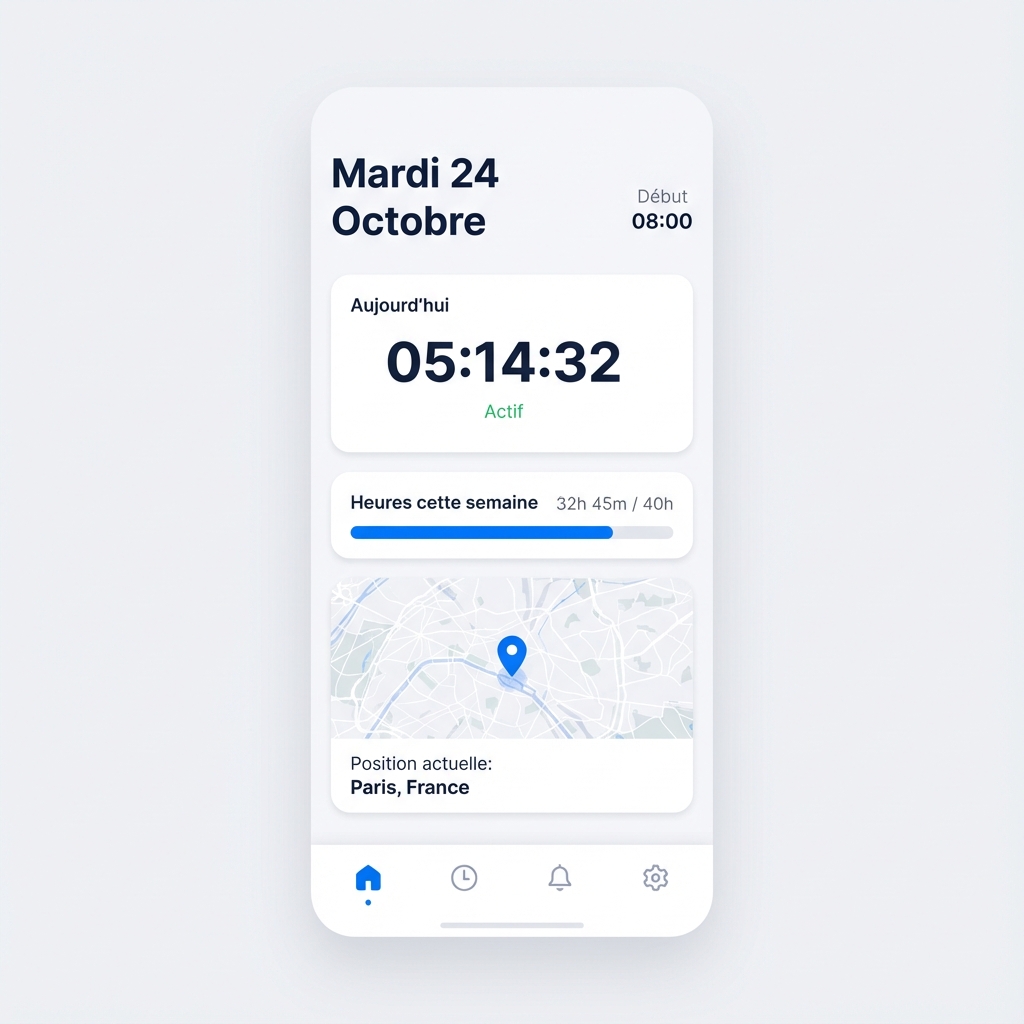 Tableau de bord de suivi des heures